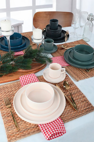 Service à petit-déjeuner en grès céramique 20 pièces