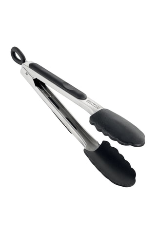 Pince de cuisine et barbecue en acier inoxydable et silicone