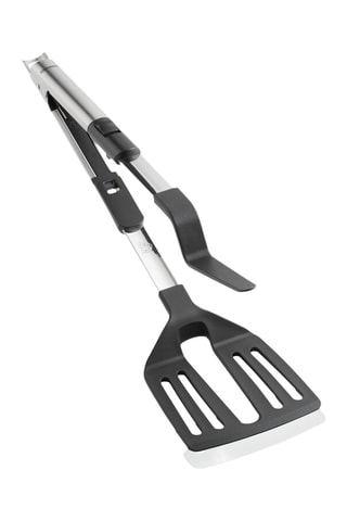 Spatule ajourée 2 en 1 en acier inoxydable
