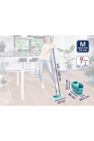 Set Clean Twist M Ergo - Balai, seau et manche
