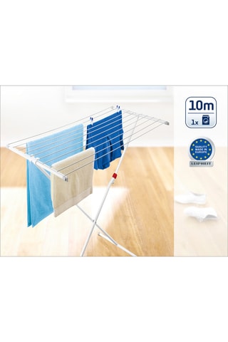 Etendoir à linge sur pieds Classic 100 Easy en acier inoxydable - 10 m d'étendage