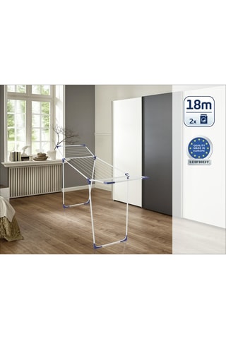 Etendoir à linge sur pieds Classic Solid 180 en acier inoxydable - 18 m d'étendage