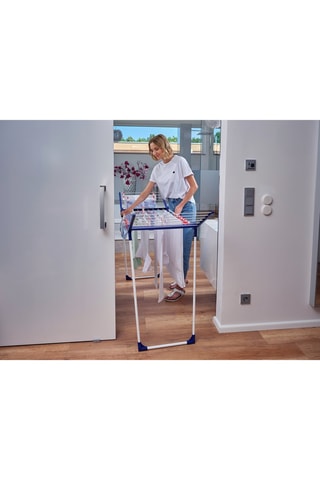 Etendoir à linge sur pieds Pegasus 160 Solid Slim en acier inoxydable - 16 m d'étendage