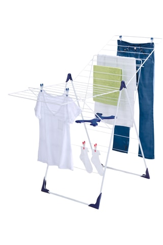 Etendoir à linge sur pieds Classic 200 Flex en acier inoxydable - 20 m d'étendage