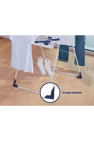 Etendoir à linge sur pieds Classic 200 Flex en acier inoxydable - 20 m d'étendage