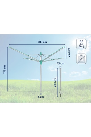 Etendoir à linge sur pieds Linomatic 500 Easy - 50 m d'étendage
