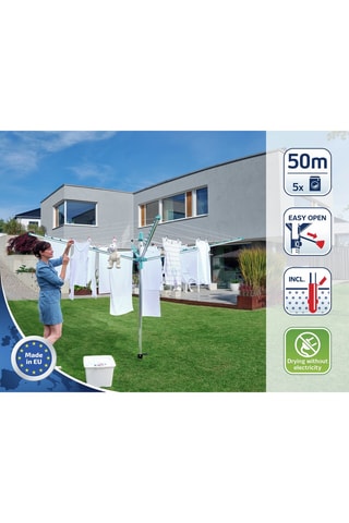 Etendoir à linge sur pieds Linomatic 500 Easy - 50 m d'étendage