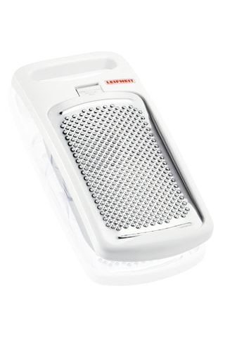Râpe à noix de muscade en acier inoxydable et plastique sans BPA - 15 x 6,8 x 4 cm