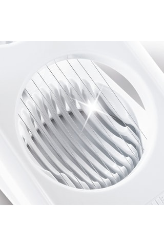 Coupe-œufs en acier inoxydable et plastique sans BPA