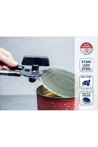 Ouvre-boîte en acier inoxydable et sans BPA - 6,2 x 5,2 x 20,5 cm