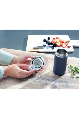Gourde isotherme en acier inoxydable, plastique sans BPA et silicone - 35 cl