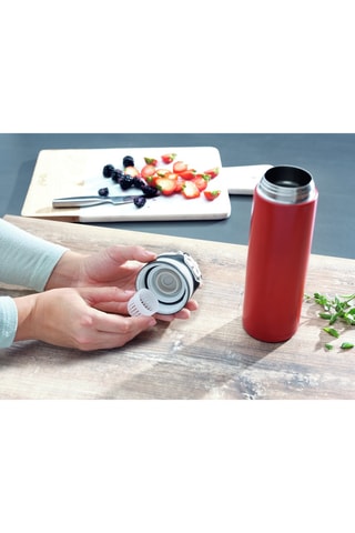 Gourde isotherme en acier inoxydable et plastique sans BPA - 600 ml