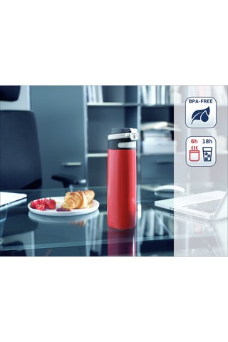 Gourde isotherme en acier inoxydable et plastique sans BPA - 600 ml