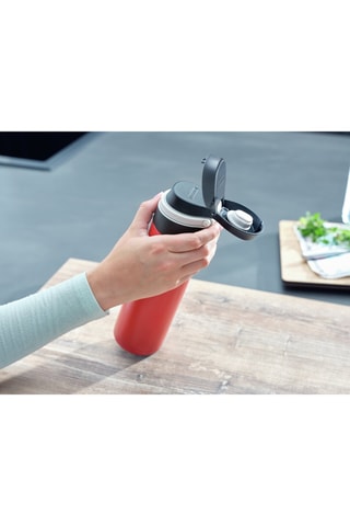 Gourde isotherme en acier inoxydable et plastique sans BPA - 600 ml