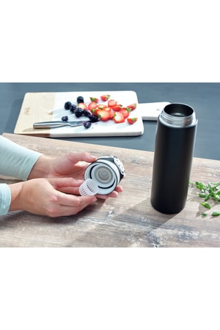 Gourde isotherme en acier inoxydable et plastique sans BPA - 600 ml