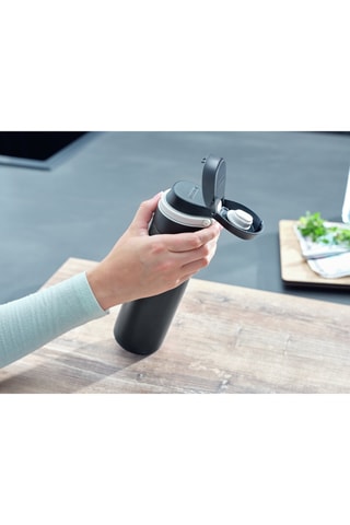 Gourde isotherme en acier inoxydable et plastique sans BPA - 600 ml