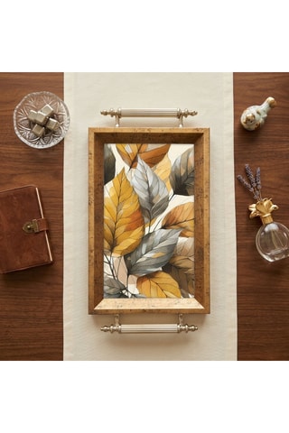 Plateau de service en verre - 34 x 18 x 2 cm