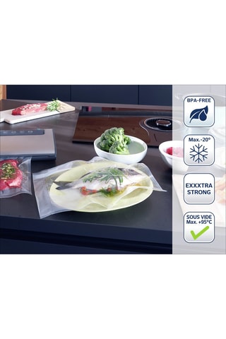 2 rouleaux de sac sous vide sans BPA - 600 x 20 cm