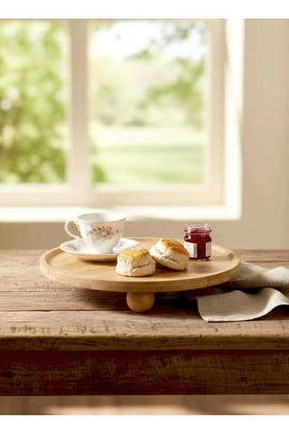 Plateau de service en bambou - 25 cm