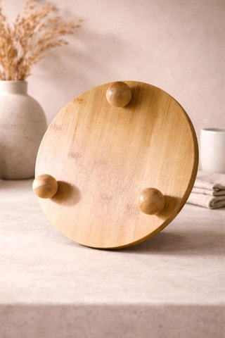 Plateau de service en bambou - 25 cm