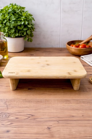 Plateau de service en bambou - 35 x 22 x 8 cm