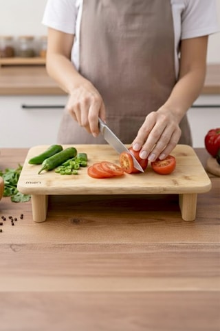 Plateau de service en bambou - 35 x 22 x 8 cm