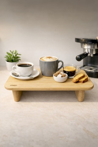 Plateau de service en bambou - 35 x 22 x 8 cm