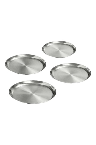 4 assiettes plates - 12 cm