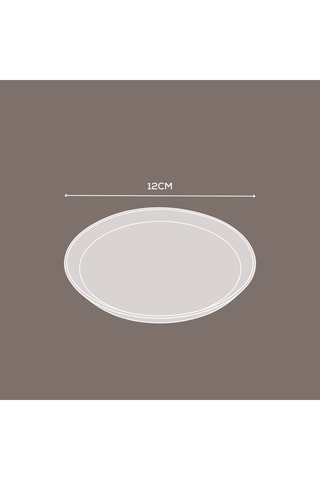 4 assiettes plates - 12 cm