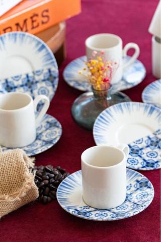 Service à café en porcelaine - 6 personnes