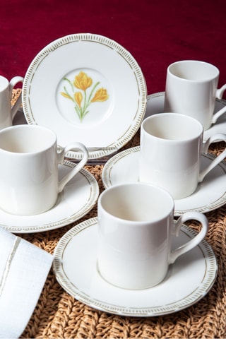 Service à café en porcelaine - 6 personnes