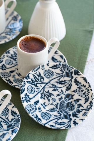 Service à café en porcelaine - 6 personnes