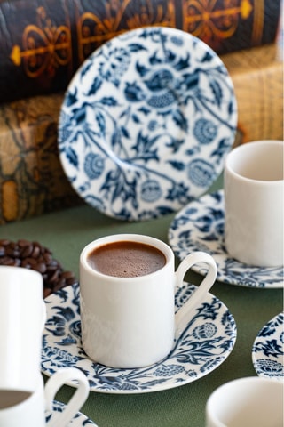 Service à café en porcelaine - 6 personnes