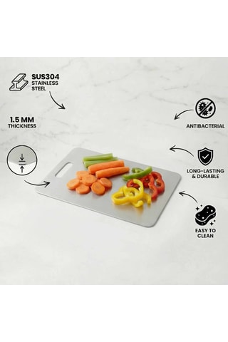 Planche à découper en acier inoxydable