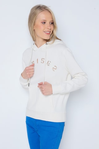 Sweat com capuz - Bege