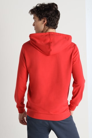 Sweat com capuz - Vermelho