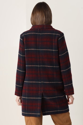 Cappotto in lana - Navy e bordeaux