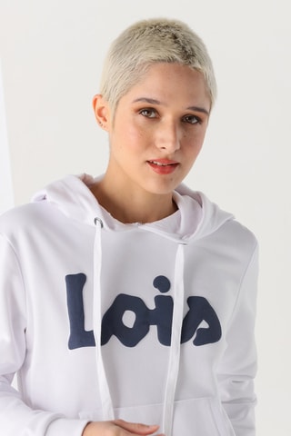 Sweat com capuz - Branco