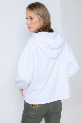 Sweat com capuz - Branco