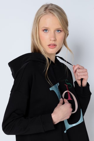 Sweat com capuz - Preto