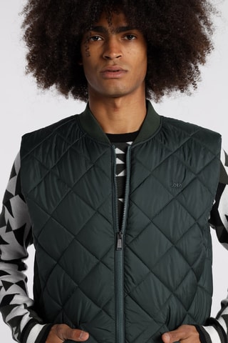 Bomber senza maniche - Verde