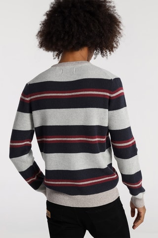 Camisola de malha canelada - Bege