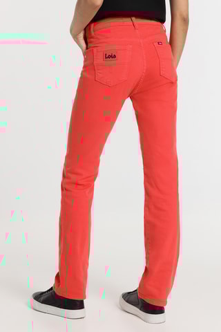 Jeans a vita alta - Rosso