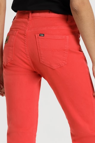 Jeans a vita alta - Rosso