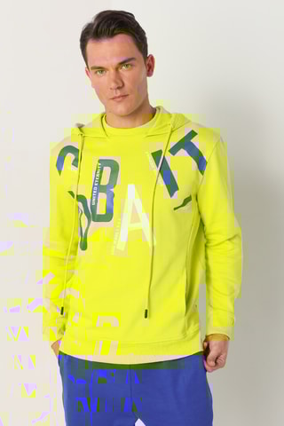 Sweat com capuz - Verde