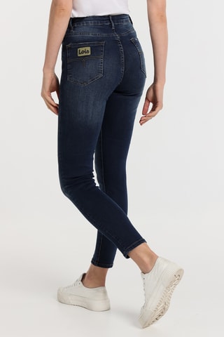 Jeans a vita alta - Blu