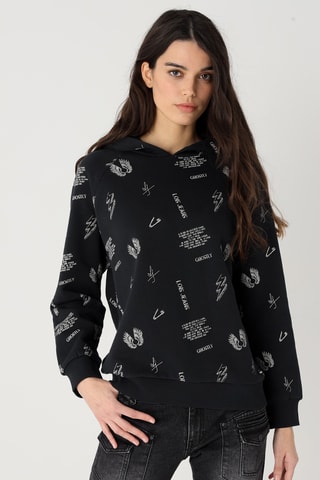 Sweat com capuz - Preto