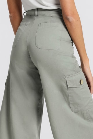 Pantaloni a vita alta - Verde