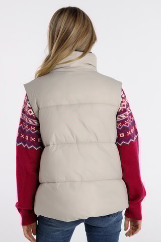 Piumino senza maniche - Beige