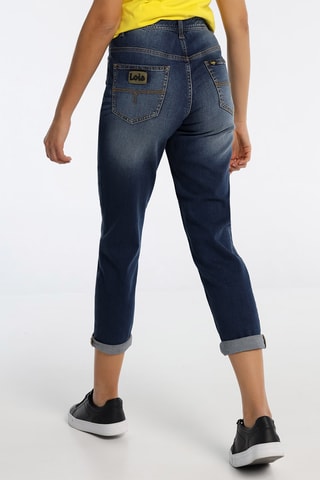 Pantaloni capri in jeans - Blu